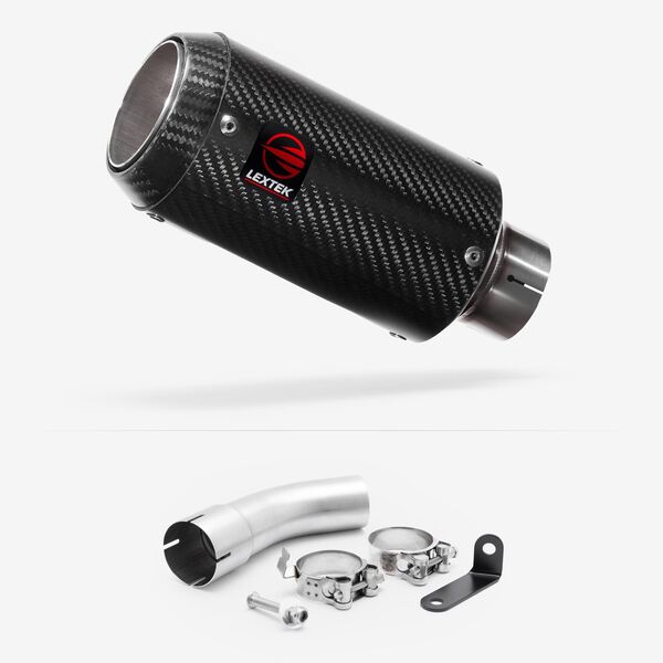 Lextek Carbon Fibre CP8C 150mm with Link pipe for Suzuki GSX-S 1000 GX 2024-2026