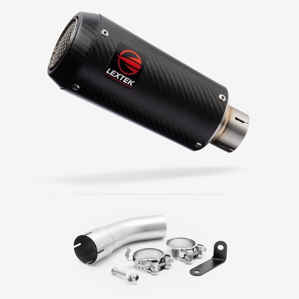 Lextek Carbon Fibre CP9C 180mm with Link pipe for Suzuki GSX-S 1000 GX 2024-2026