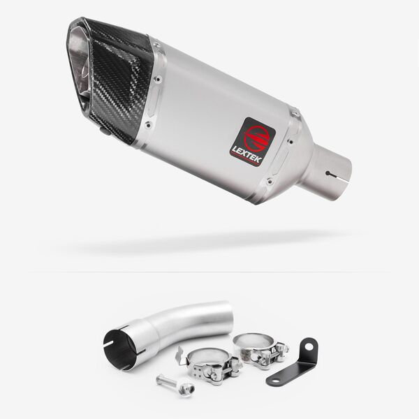 Lextek Matt Stainless Steel SP5 200mm with Link pipe for Suzuki GSX-S 1000 GX 2024-2026