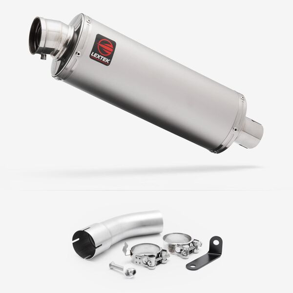 Lextek Matt Stainless Steel OP1 350mm with Link pipe for Suzuki GSX-S 1000 GX 2024-2026