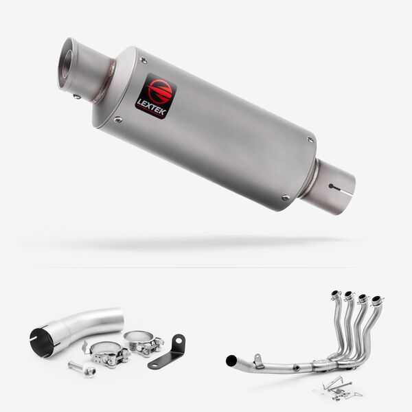Lextek Matt Stainless Steel GP1 240mm Full system for Suzuki GSX-S 1000 GT/GX 2021-2026