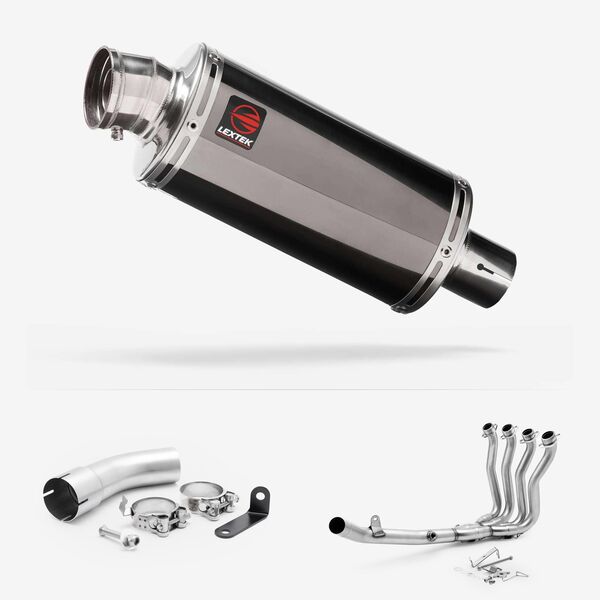 Lextek Dark Tint Stainless Steel OP16 250mm Full system for Suzuki GSX-S 1000 GT/GX 2021-2026