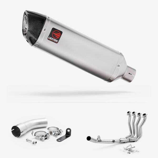 Lextek Matt Stainless Steel VP1 300mm Full system for Suzuki GSX-S 1000 GT/GX 2021-2026