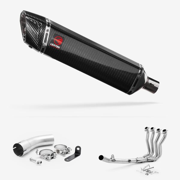 Lextek Gloss Carbon Fibre SP7C Full system for Suzuki GSX-S 1000 GT/GX 2021-2026
