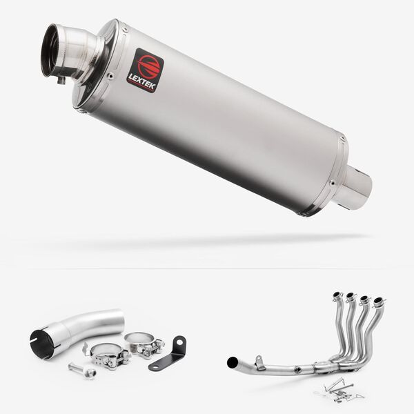 Lextek Matt Stainless Steel OP1 350mm Full system for Suzuki GSX-S 1000 GT/GX 2021-2026