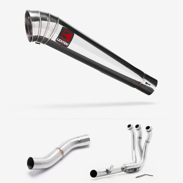 Lextek Stainless Steel MP4 300mm High Level Full system for Yamaha MT-09 2024-2026