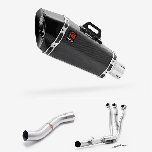 Lextek Carbon Fibre XP8C 210mm High Level Full system for Yamaha MT-09 2024-2026
