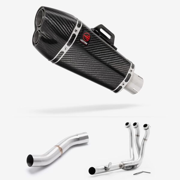 Lextek Carbon Fibre XP13C 210mm High Level Full system for Yamaha MT-09 2024-2026