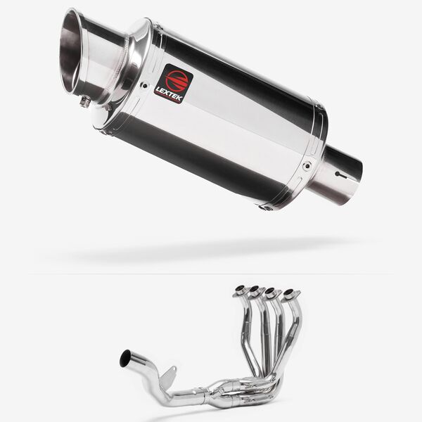 Lextek Stainless Steel YP4 Stubby Exhaust System 200mm Single Sided Exhaust System