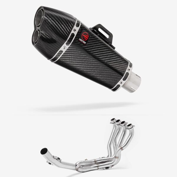 Lextek Carbon Fibre XP13C 210mm Exhaust System for Suzuki GSXR 1000 (17-24)