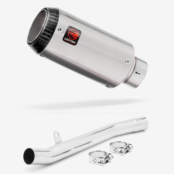 Lextek Matt Stainless Steel CP1 150mm Exhaust with Link Pipe for Suzuki GSF1200 Bandit (96-06)