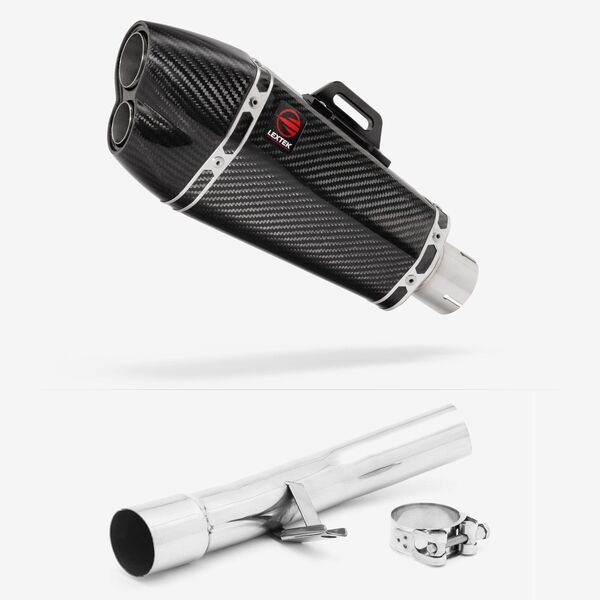 Lextek Carbon Fibre XP13C 210mm Exhaust with Link Pipe