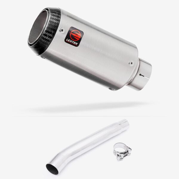 Lextek Matt Stainless Steel CP1 150mm Exhaust with Link Pipe for Suzuki GSXR 1000 (01-06)