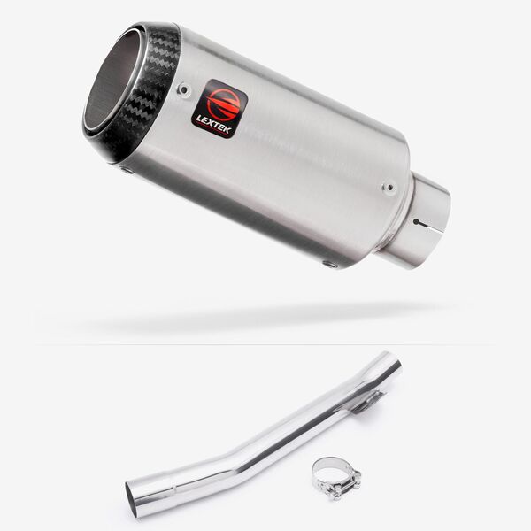 Lextek Matt Stainless Steel CP1 150mm Exhaust with Link Pipe for Suzuki GSF 600 Bandit (95-06)