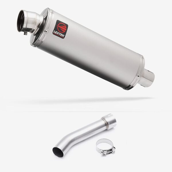 Lextek OP1 Matt S/Steel Exhaust with Link Pipe for Yamaha FZ1 (06-15)
