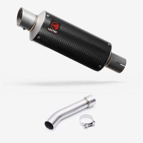 Lextek GP8C Carbon Fibre Exhaust with Link Pipe for Yamaha FZ1 (06-15)