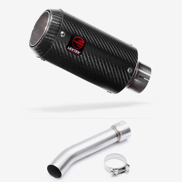 Lextek CP8C Full Carbon Exhaust with Link Pipe for Yamaha FZ1 (06-15)