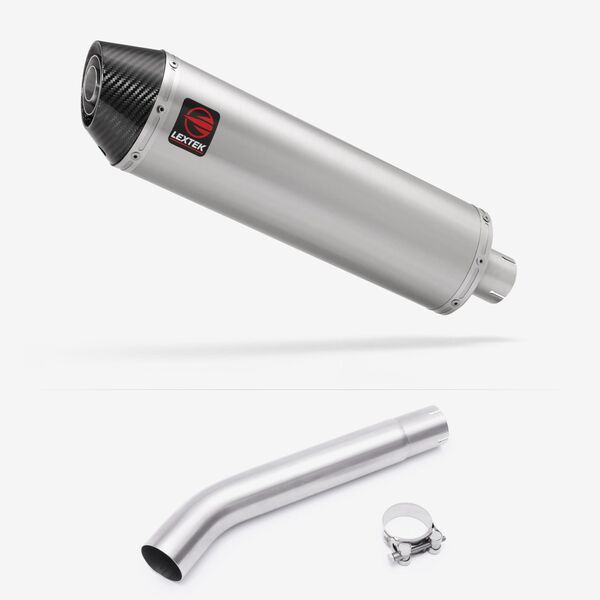 Lextek Brushed Stainless Steel RP1 400mm Exhaust with Link Pipe