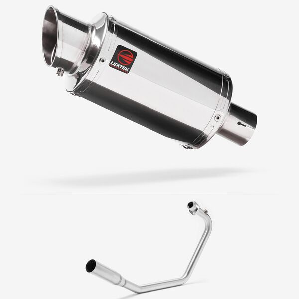 Lextek Stainless Steel YP4 Stubby Exhaust System 200mm for Lexmoto Venom / Viper 125