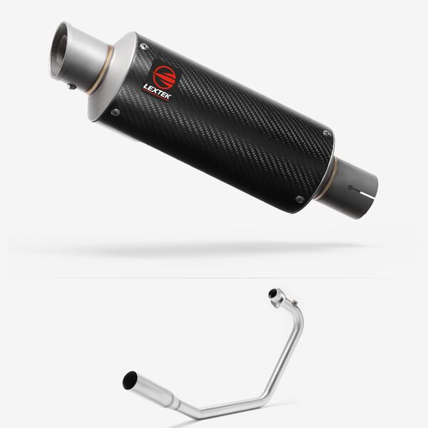 Lextek Carbon Fibre GP8C 240mm Exhaust System for Lexmoto Venom / Viper 125