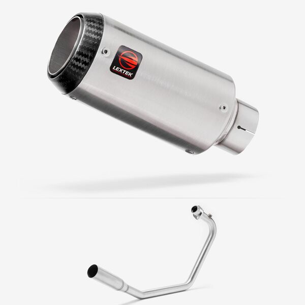 Lextek Matt Stainless Steel CP1 150mm Exhaust System for Lexmoto Venom / Viper 125