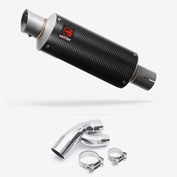 Lextek Carbon Fibre GP8C 240mm Exhaust with Link Pipe for BMW S1000 XR (15-19)
