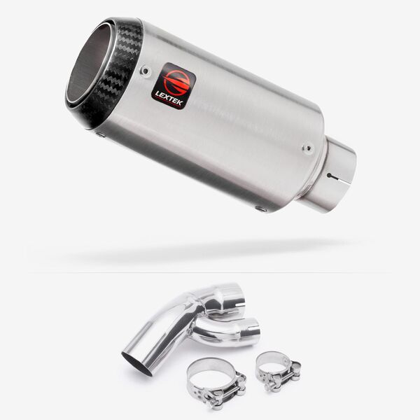 Lextek Matt Stainless Steel CP1 150mm Exhaust with Link Pipe for BMW S1000 XR (15-19)
