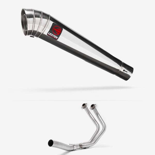 Lextek Polished Stainless Steel MP4 300mm High Level Exhaust System