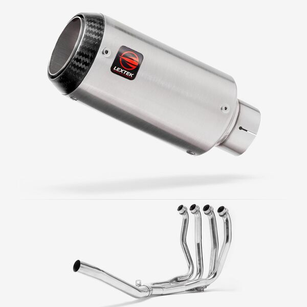 Lextek Matt Stainless Steel CP1 150mm Exhaust System for Suzuki GSX 1300 R Hayabusa (99-07)