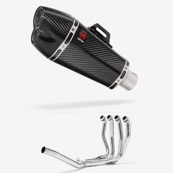Lextek Carbon Fibre XP13C 210mm Exhaust System for Suzuki GSX 1300 R Hayabusa (99-07)