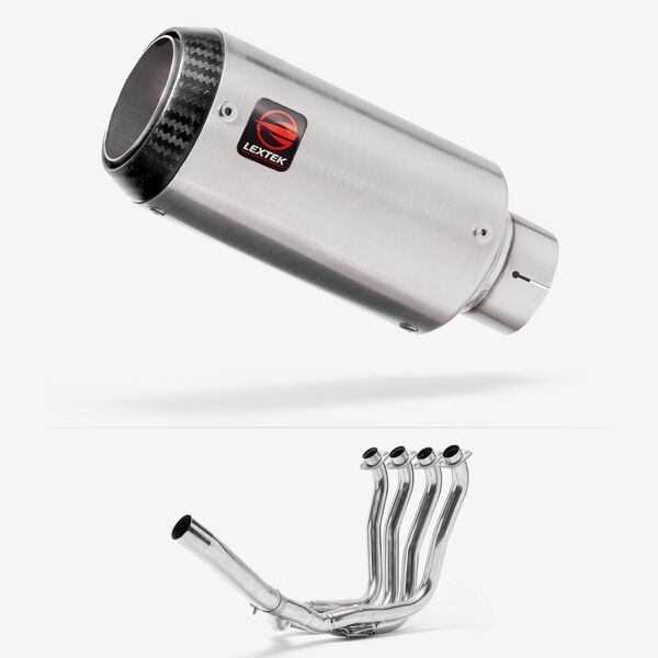 Lextek Matt Stainless Steel CP1 150mm Exhaust System for Suzuki GSXR 1000 (01-06)