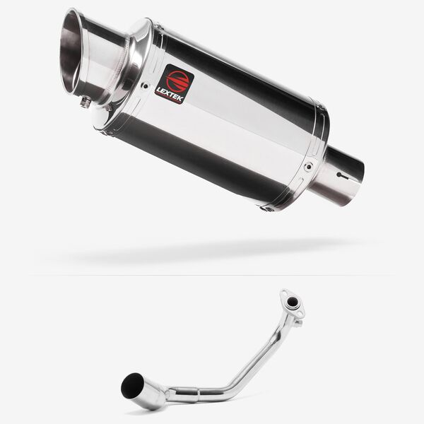Lextek Stainless Steel YP4 Stubby Exhaust System 200mm for Peugeot Speedfight 3 125 (09-16)