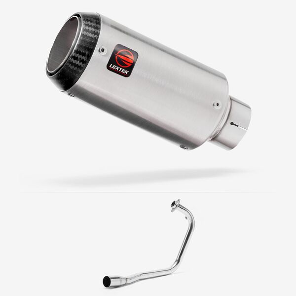 Lextek Matt Stainless Steel CP1 150mm Exhaust System for Lexmoto Valiant 125