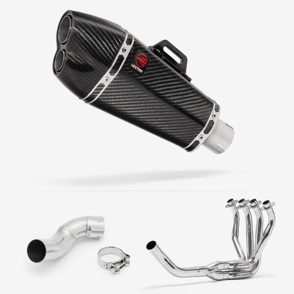 Lextek Carbon Fibre XP13C 210mm Exhaust System for Kawasaki Z900