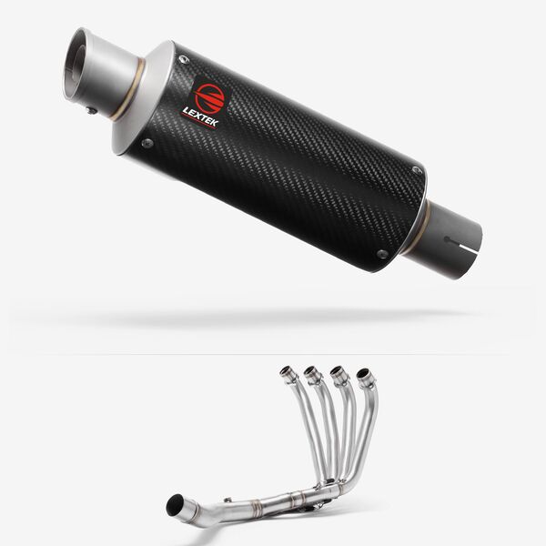 Lextek Carbon Fibre GP8C 240mm Exhaust System for Honda CBR650F/CB650F (14-18)