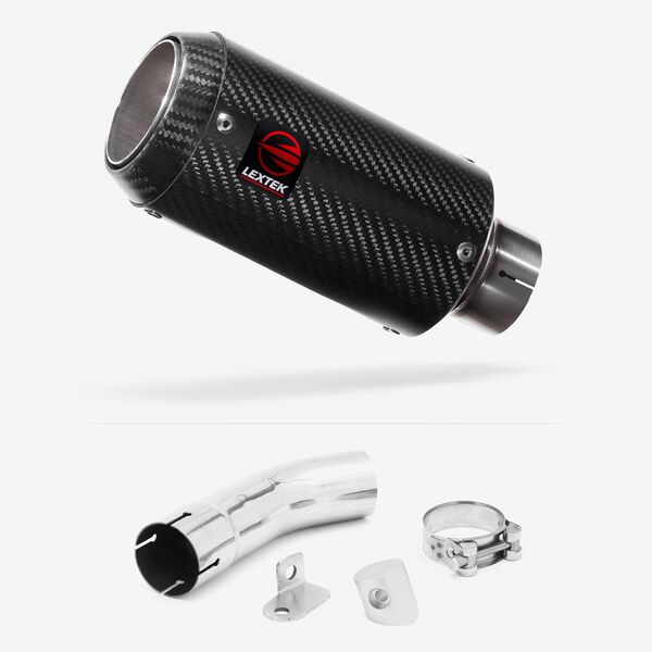 Lextek Carbon Fibre CP8C 150mm Exhaust System for Suzuki GSX-S 1000 F (15-20)