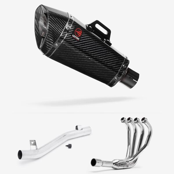 Lextek Carbon Fibre XP8C 210mm Exhaust System for Suzuki GSF 600/650/1200 Bandit (95-06)