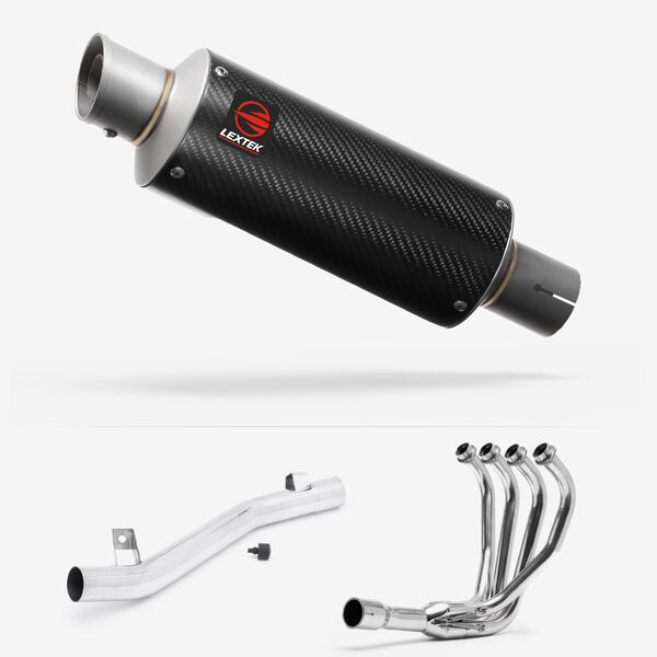 Lextek Carbon Fibre GP8C 240mm Exhaust System for Suzuki GSF 600/650/1200 Bandit (95-06)