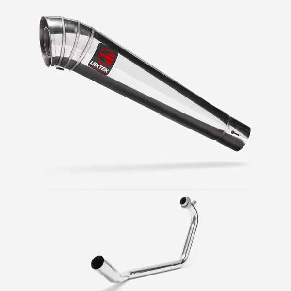 Lextek Polished Stainless Steel MP4 300mm Exhaust System