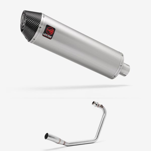 Lextek Brushed Stainless Steel RP1 400mm Exhaust System