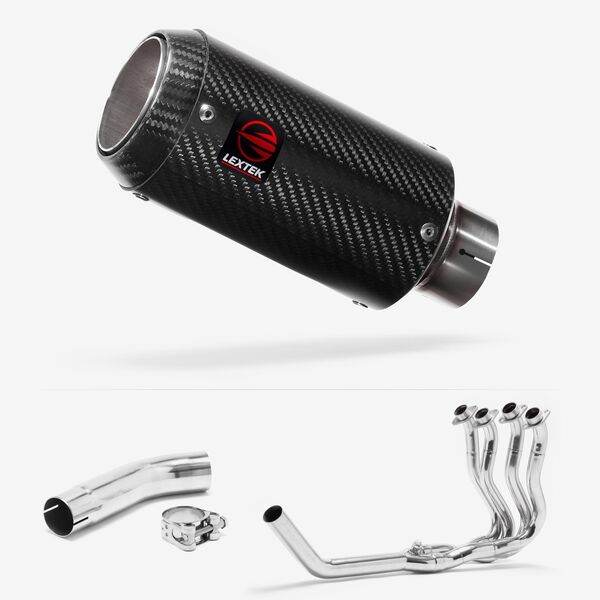 Lextek Carbon Fibre CP8C 150mm Exhaust System for Suzuki GSXR 600/750 (11-24)