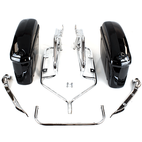 Lextek Complete Hard Luggage Set Black