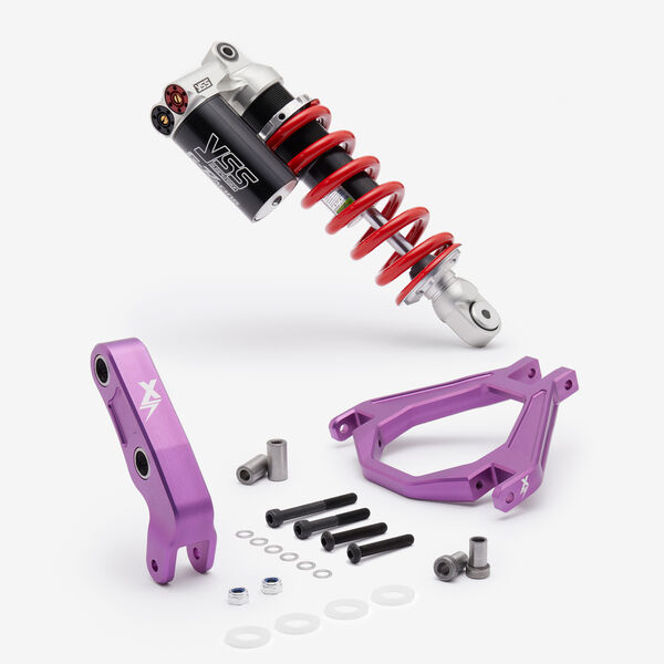EBMX YSS Rear Shock with V2 Upgraded Linkage and Triangle Purple for Light Bee