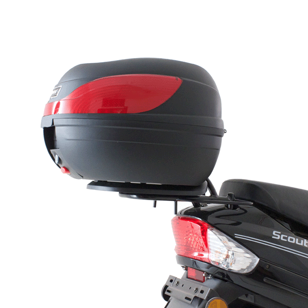 Lextek Luggage Box 32Litre with 50cc Scooter Luggage Rack